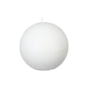 Bougie boule Blanc D.10 cm