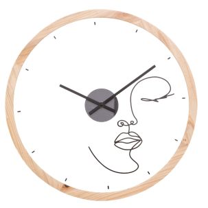 Horloge Face Line Art Visage Mily D. 45 cm