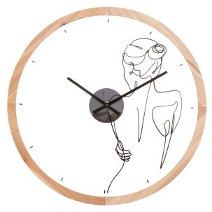 Horloge Face Line Art Corps Mily D. 45 cm