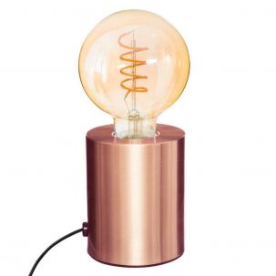 Lampe socle ampoule apparente H.10,5 cm