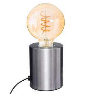 Lampe socle ampoule apparente H.10,5 cm