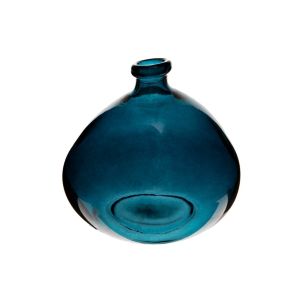 Vase Rond en verre Bleu D.23 cm