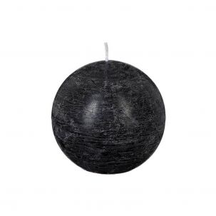 Bougie boule Noir D.10 cm