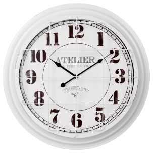 Horloge vintage Blanc D.56,5 cm