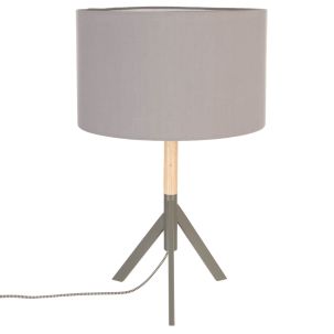 Lampe trépied Gris H.55,5 cm