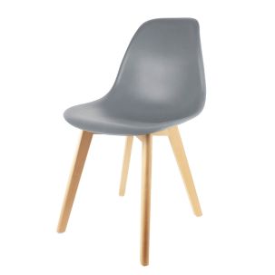 Chaise Scandinave Coque Gris
