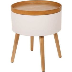 Table coffre d'appoint Blanc