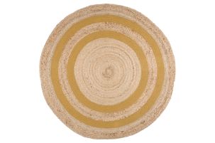 Tapis Moutarde Rond D.90 cm
