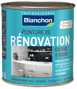 Peinture de Rénovation Cuisine & Bains gris lin 0,5 L