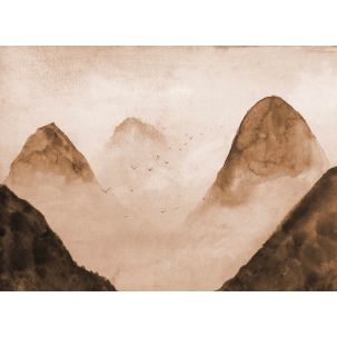 Décor Panoramique Misty Rocks 2, 5 Panneaux