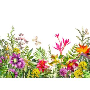 Décor Panoramique Motley Flowers 5 Panneaux